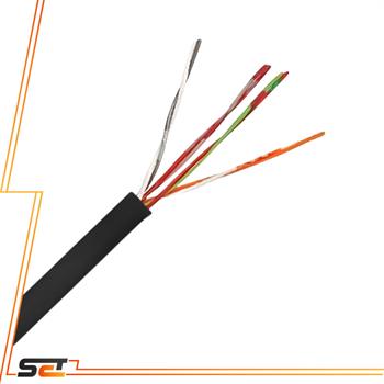 کابل زوجی زمینی 4x2x0.6 نور زنجان مشکی