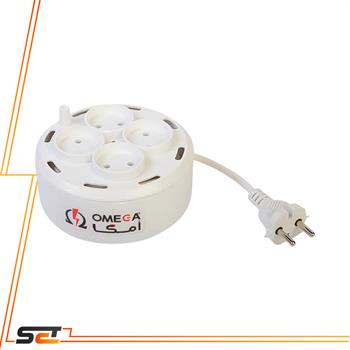 امگاالکتریک رابط 4خانه جمع شو 5م کابل گرد