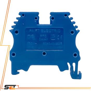 ترمینال ریلی بدون درپوش 4 آمپر آبی