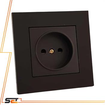 صفحه پریز بدون ارت آذین مشکی