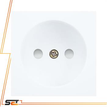 صفحه پریز بدون ارت با محافظ کودک آذین سفید