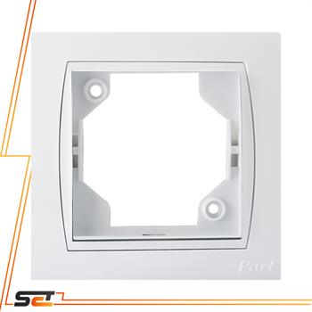 قاب سفید آذین بازه سفید