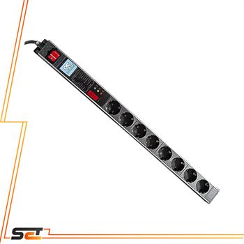 محافظ برق رک مونت 8 خانه دیجیتال 1/8 متری پارت الکتریک