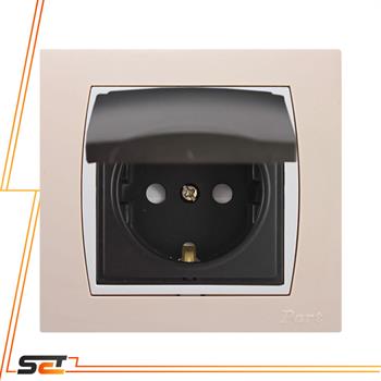 مکانیزم پریز ارت دار درب دار با قفل کودک آذین