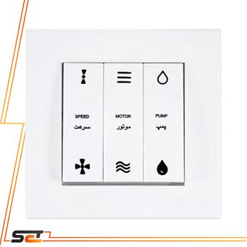 مکانیزم کلید کولر با قاب سفید تابش