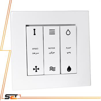 مکانیزم کلید کولر با قاب سفید تابش