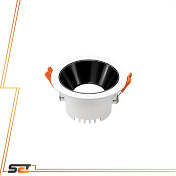 چراغ سقفی توکار 9 وات COB رفلکتور دار سفید مهتابی یزد نور