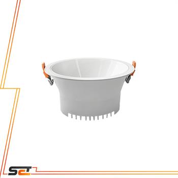 چراغ سقفی توکار 30 وات COB رفلکتور دار مشکی آفتابی یزد نور