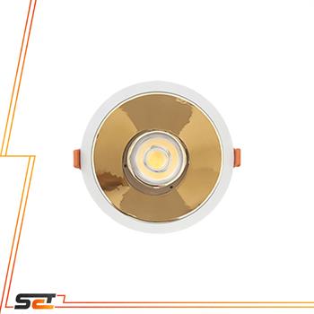 چراغ سقفی توکار 30 وات COB رفلکتور دار مشکی آفتابی یزد نور