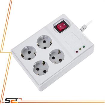 چند راهی 4 خانه محافظ دار بدون ارت با کیلد 5 متری پارت شهاب