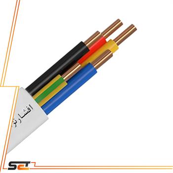 کابل کولری افشان 5x2.5 سفید نور زنجان